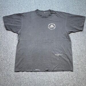 Rock and Roll Hall of Fame TShirt Sz XL Mens Black Grunge Distressed Museum Logo